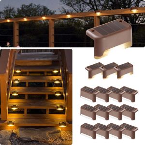 Outdoor Solar Deck Lights by GIGALUMI